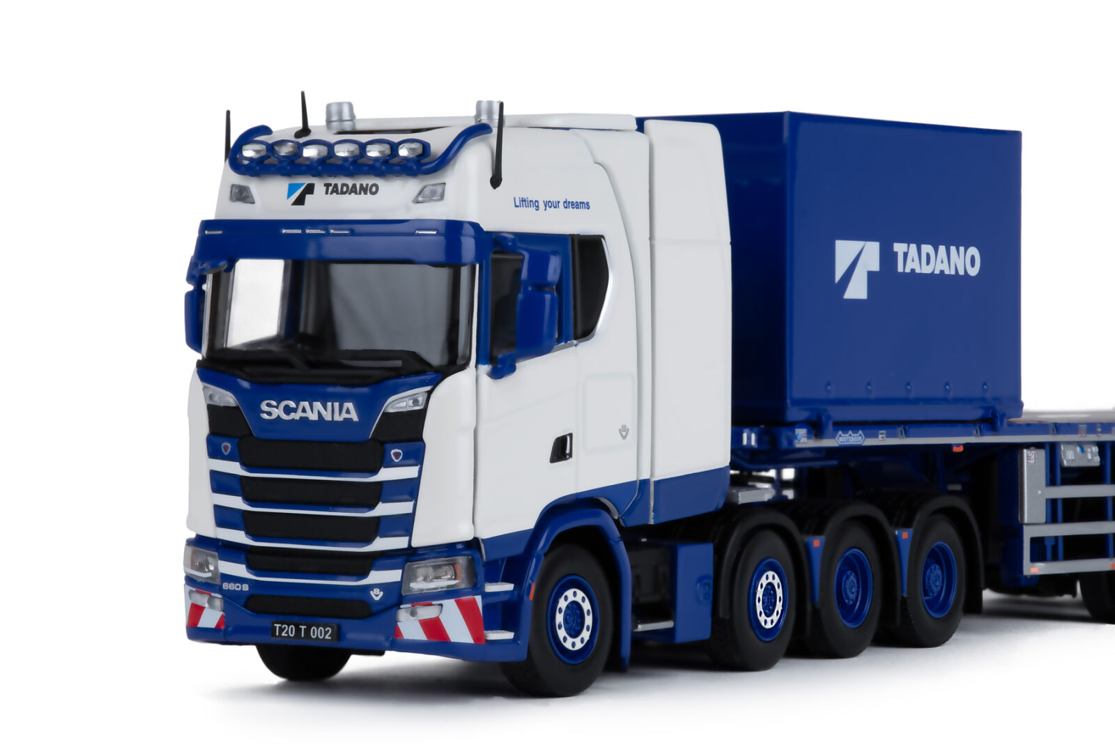 Tadano Scania S with 6-axle ballast trailer