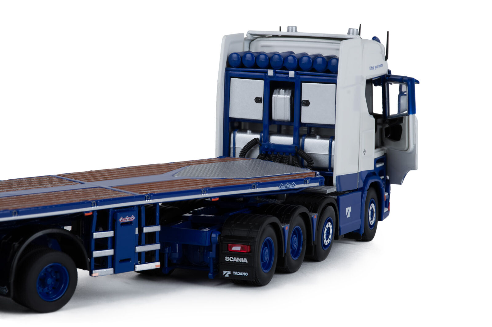 Tadano Scania S with 6-axle ballast trailer