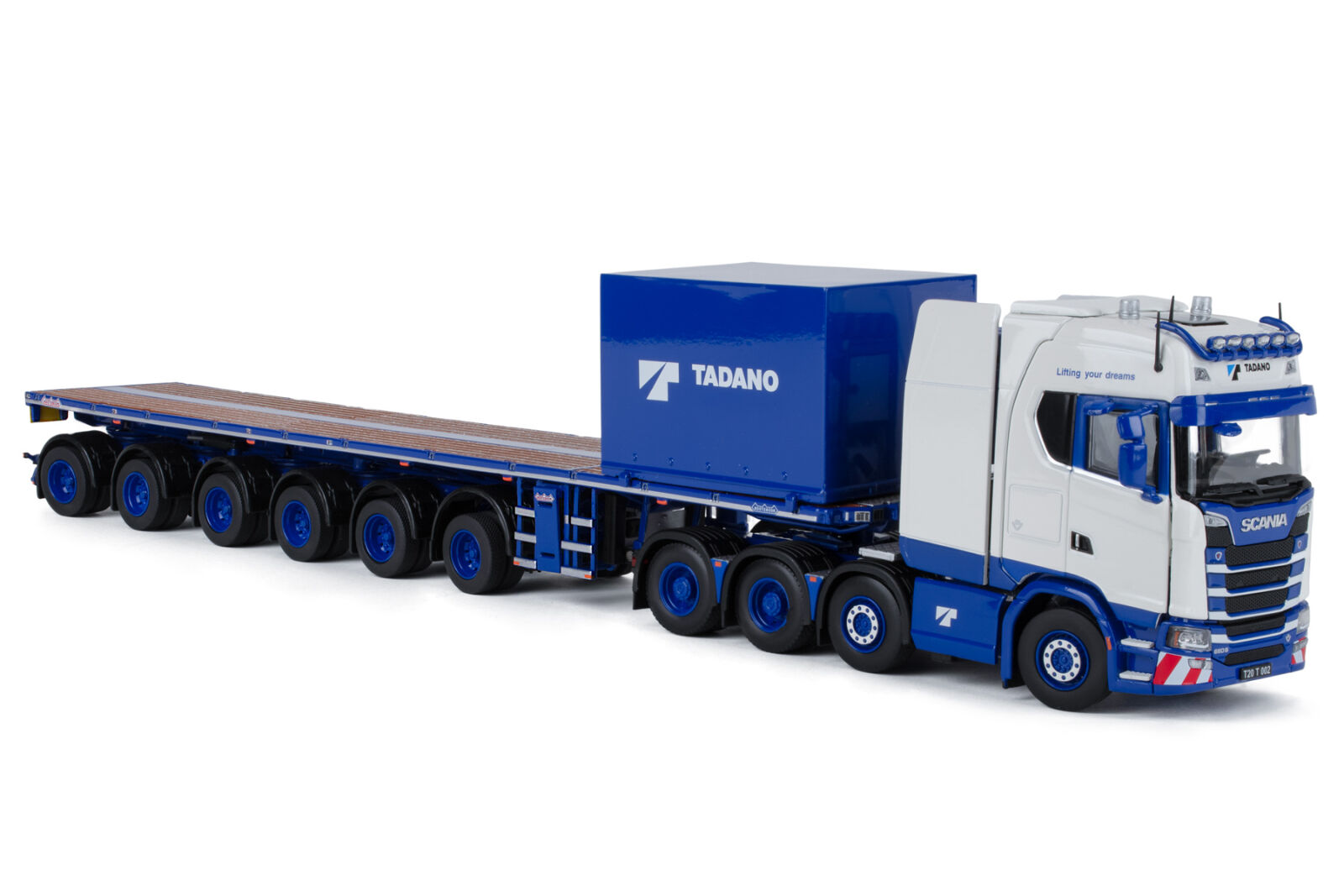 Tadano Scania S with 6-axle ballast trailer